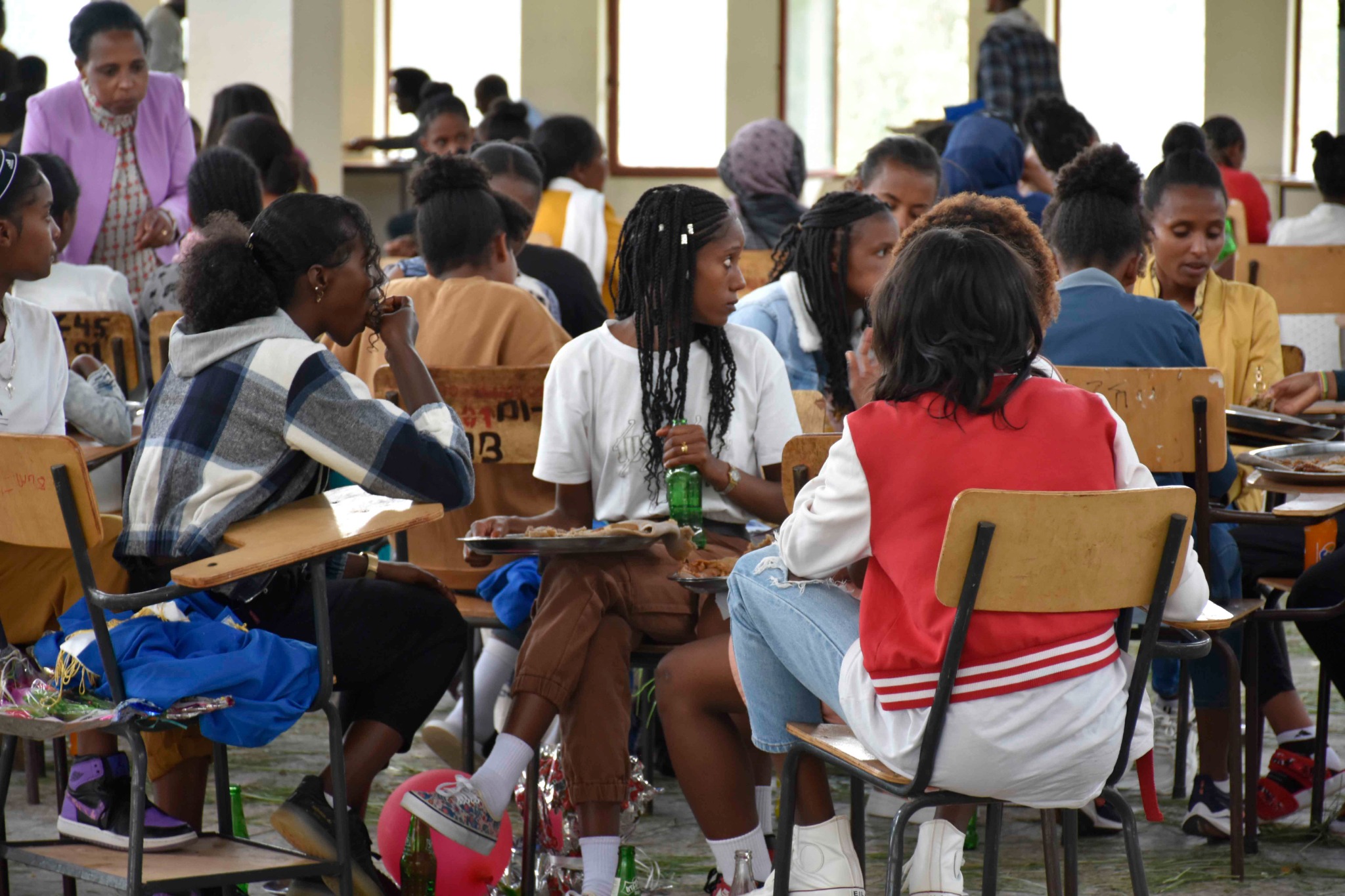 Athletes training at Tirunesh Dibaba Athletics Academy